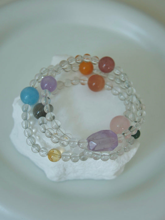 Snowfield Polar Day · Glacier Energy White Cystal Necklace