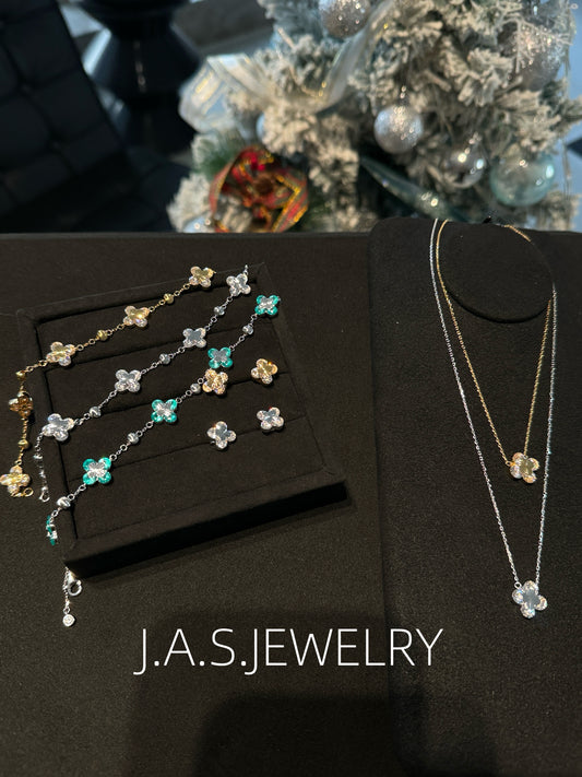 Luminous Grace Necklance Earrings & Bracelet Collection