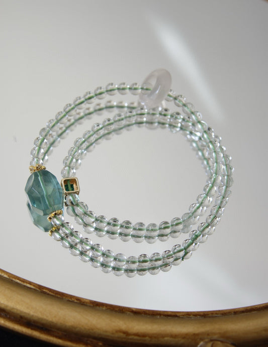 Inner Peace Natural Fluorite Crystal Bracelet
