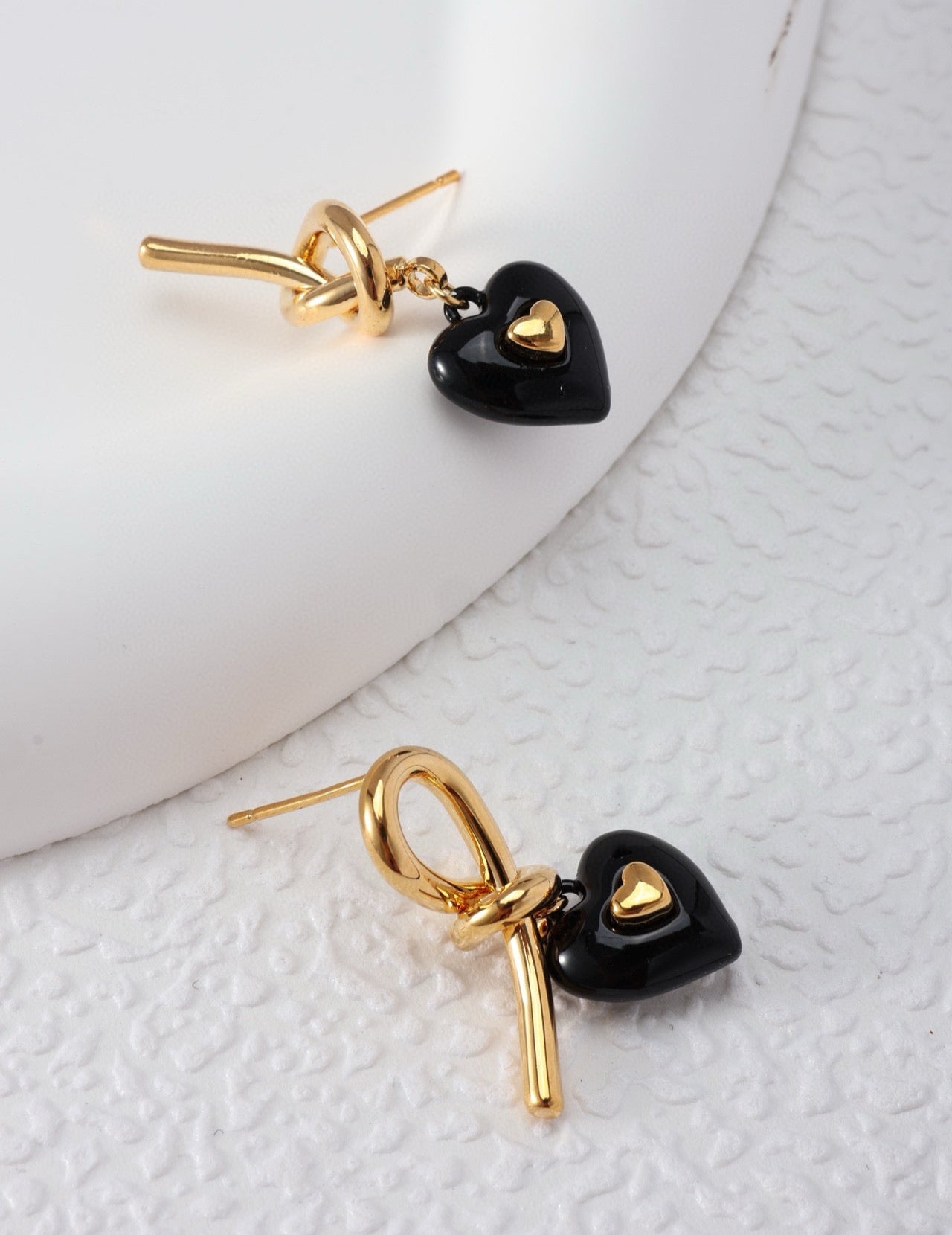 Cocoa Caramel Black Onyx Earrings