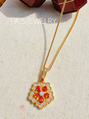 Bloom of Fortune Necklace, Earrings & Bracelets Set