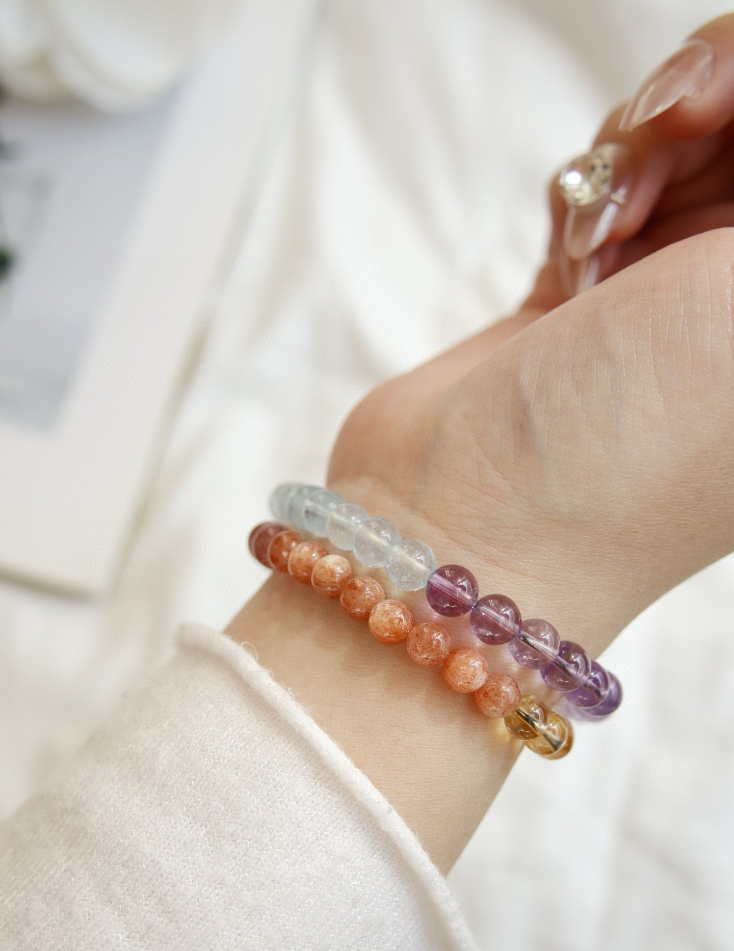 Multi-Gemstone Crystal Bracelet for Harmony