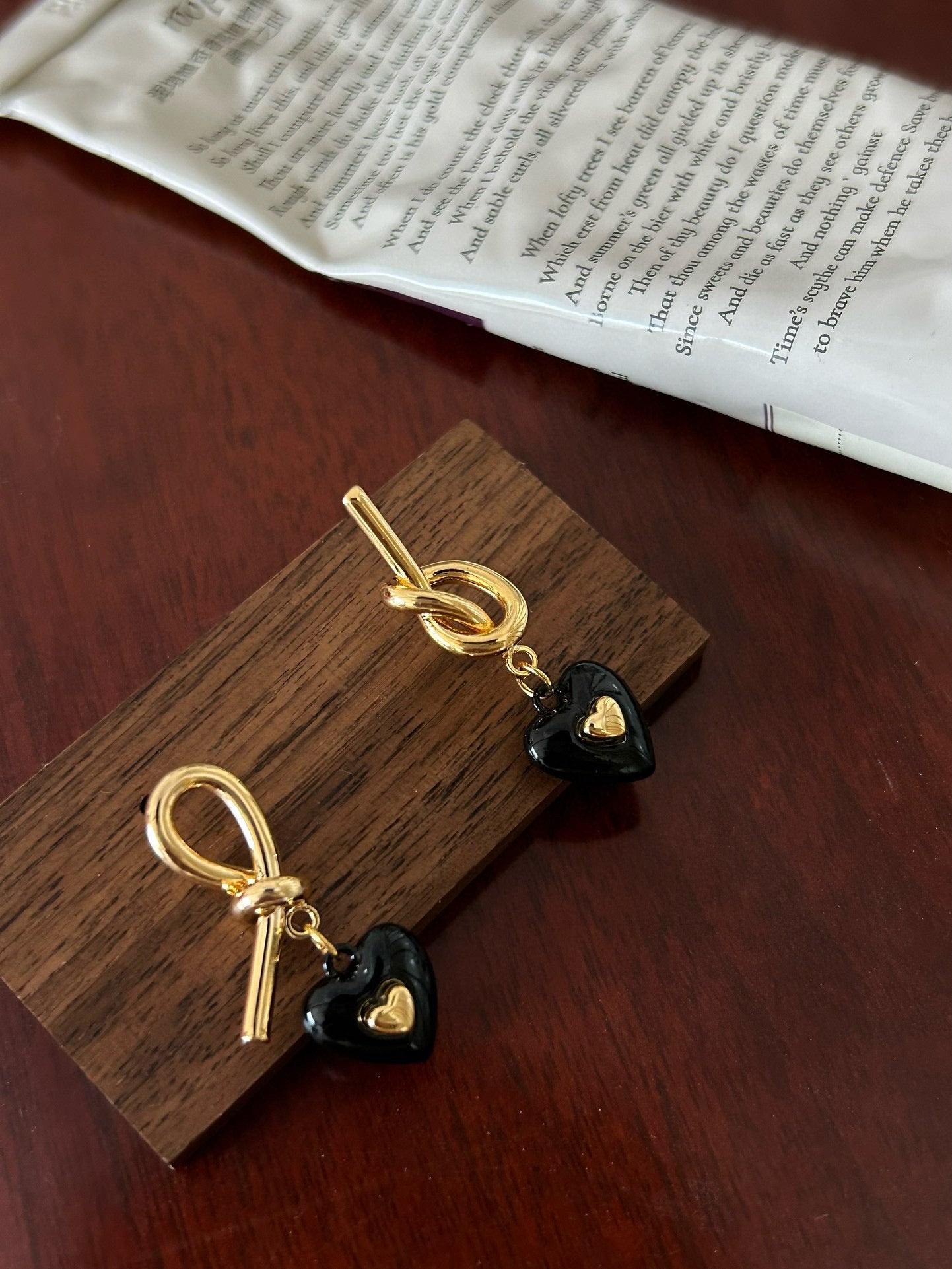 Cocoa Caramel Black Onyx Earrings