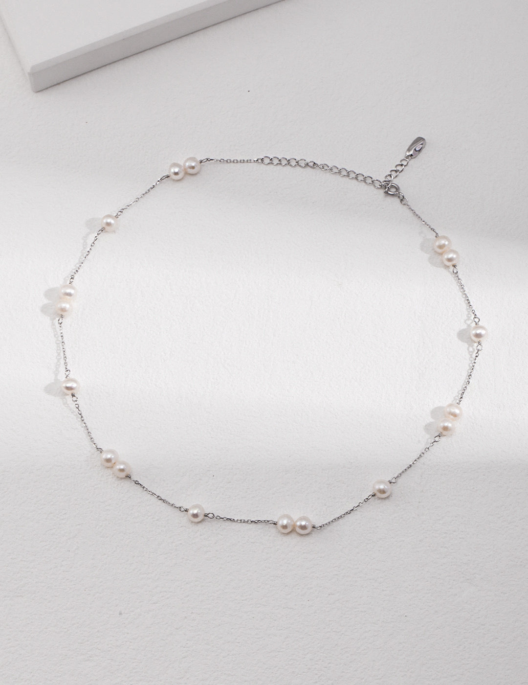 Minimalist S925 Sterling Silver Pearl Necklace & Bracelet