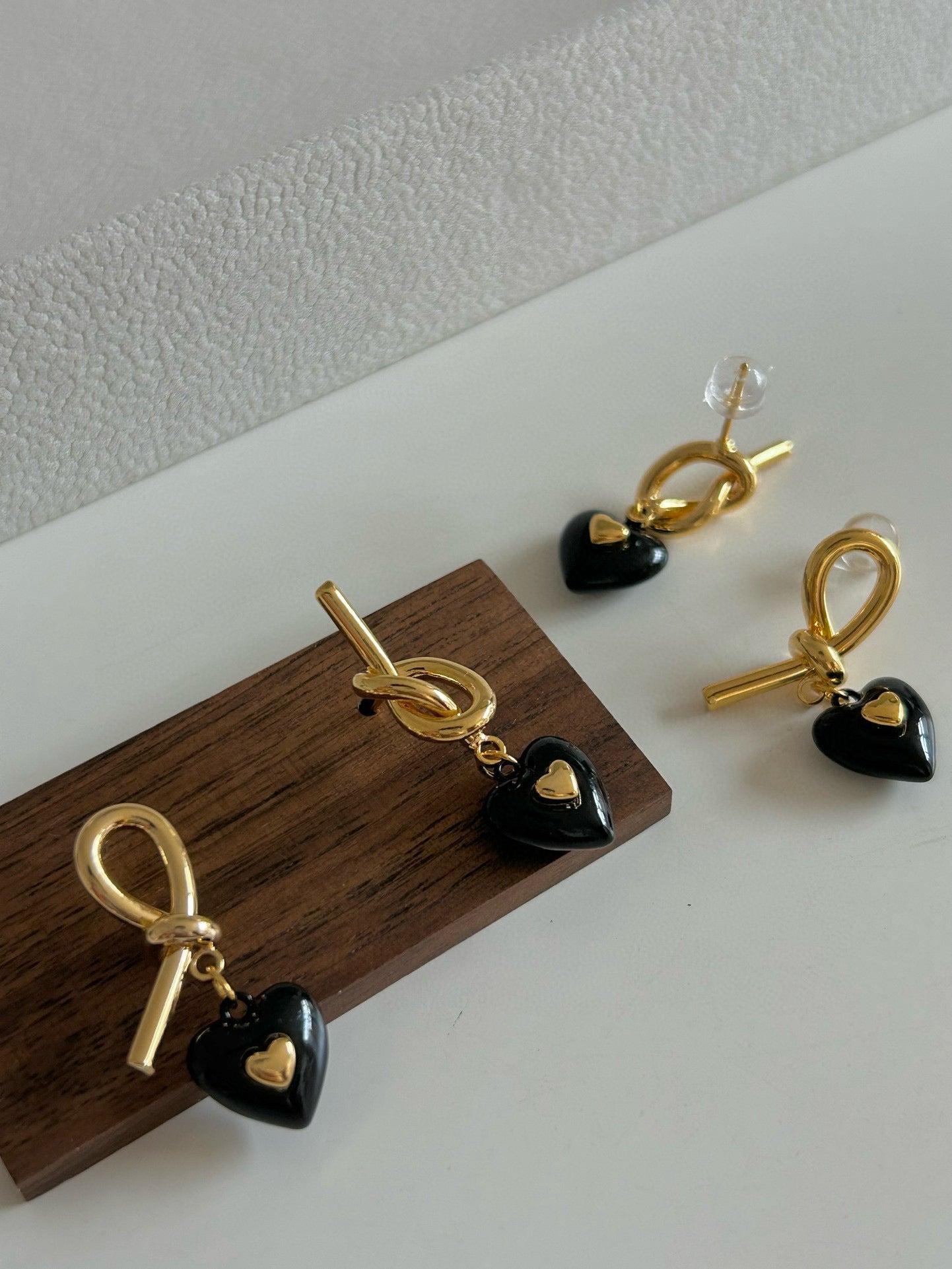 Cocoa Caramel Black Onyx Earrings