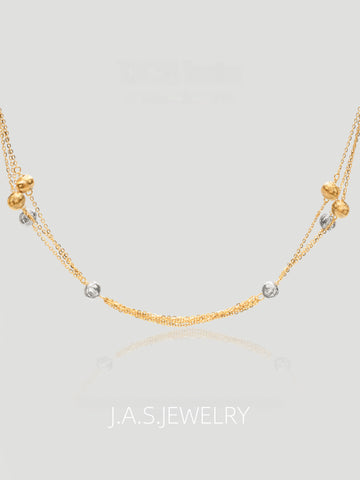 Double Layer Two-Tone Necklace