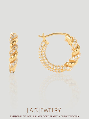 Classic Twist Hoop Earrings