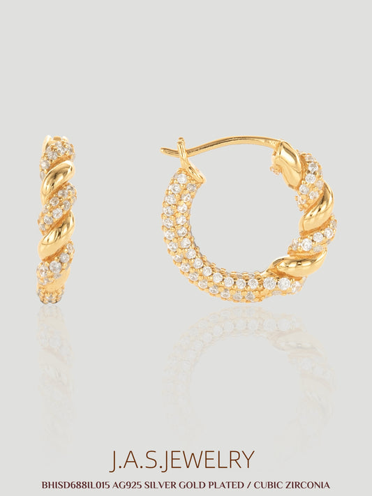 Classic Twist Hoop Earrings