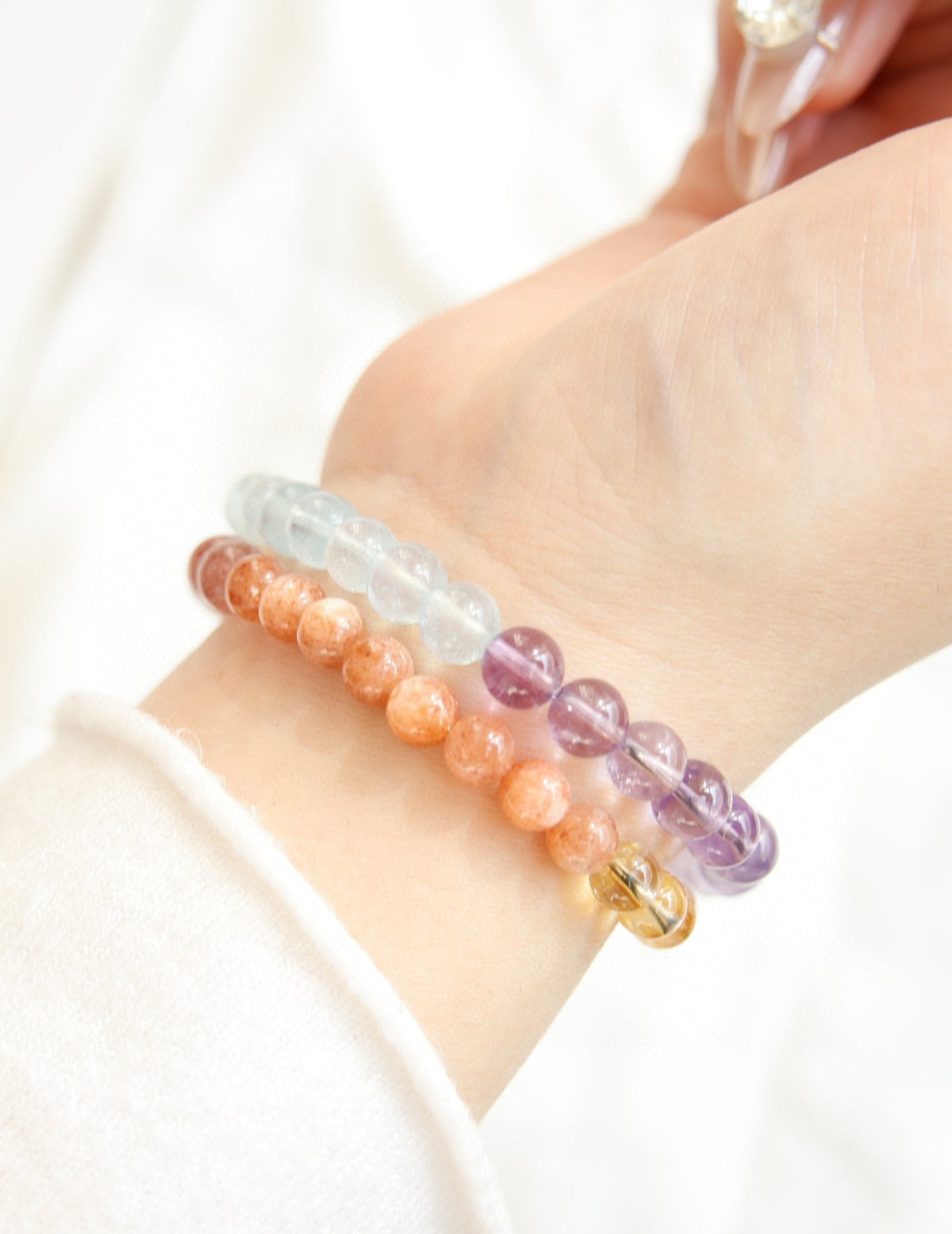 Multi-Gemstone Crystal Bracelet for Harmony