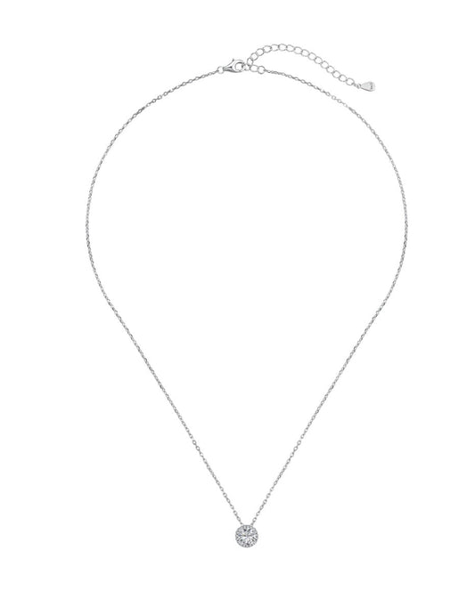 Glowing Round Dance - Zirconia Necklace