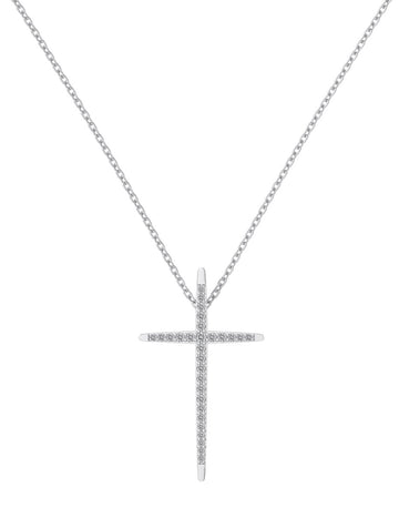 Classic Sterling Silver Cross Necklace