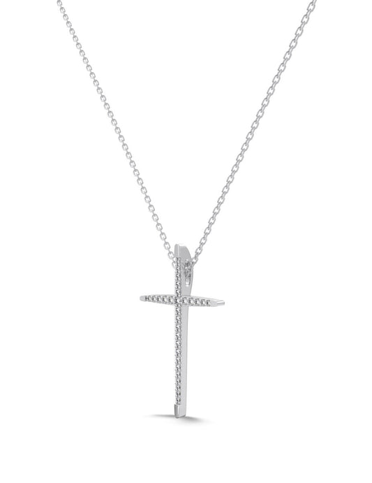 Classic Sterling Silver Cross Necklace